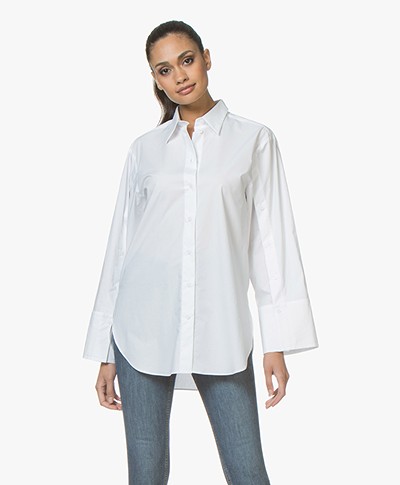 By Malene Birger Nadeonso Cotton Shirt Blouse - Pure White