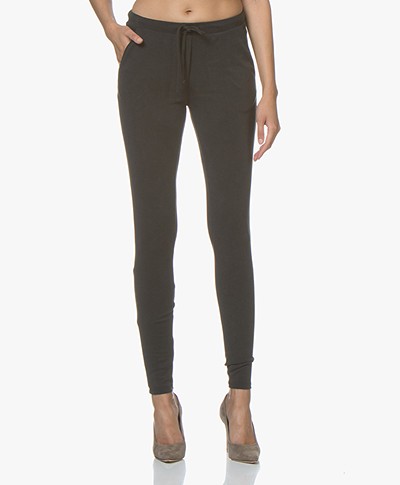 Woman By Earn Fae Modal Blend Jersey Pants - Black