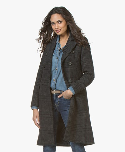 Indi & Cold Abrigo Mid-length Wool Coat - Marengo
