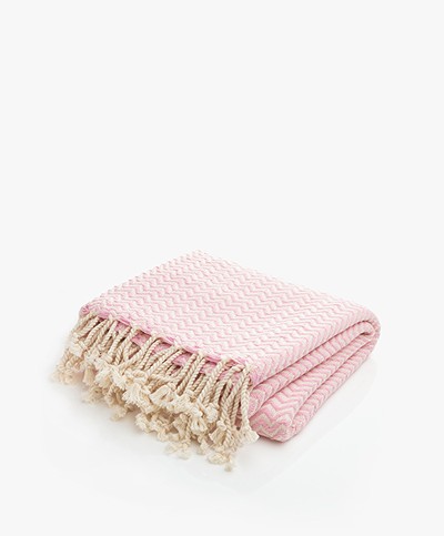 Bon Bini Hammam Towel Chikitu 180 cm x 90 cm - Pink