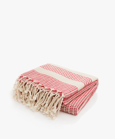Bon Bini Hammam Towel Sorobon 180cm x 90cm - Red
