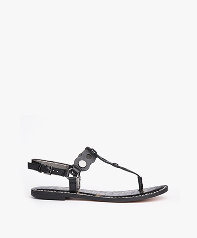 Sam Edelman Gilly Leather Sandals - Black