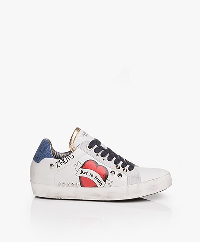 Zadig & Voltaire Used Leather Sneakers - White