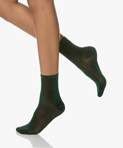BY-BAR All Over Lurex Socks - Green