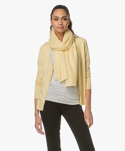 Repeat Cashmere Scarf - Light Yellow