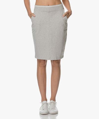 Josephine & Co Agneta Jersey Pencil Skirt - Light Grey