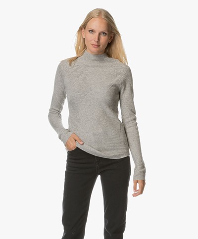 Denham Elevation Knit Sweater - Ice Grey