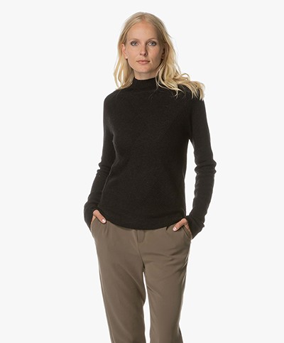 Denham Elevation Knit Sweater - Shadow Black