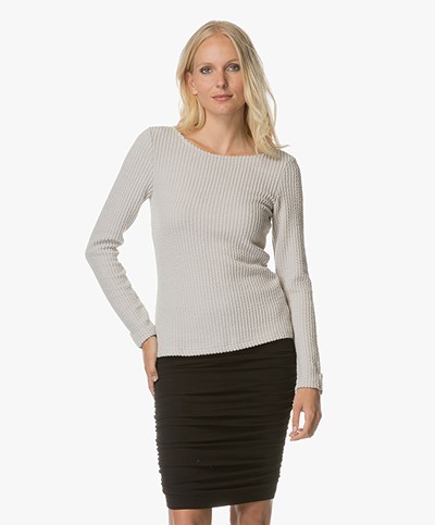 Josephine & Co Anouk Structured Long Sleeve - Silver Grey