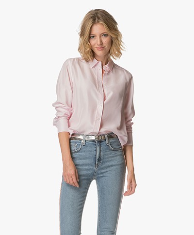 Filippa K Washed Silk Shirt - Powder Pink