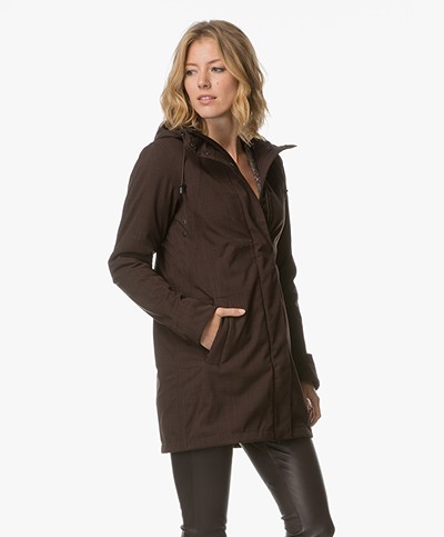 Ilse Jacobsen Softshell Raincoat Rain50 - Dark Brown