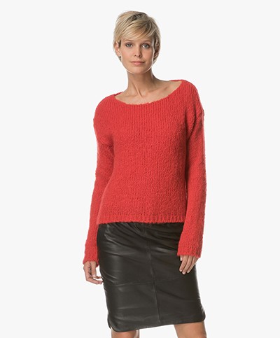 BY-BAR Bella Knitted Pullover - Red