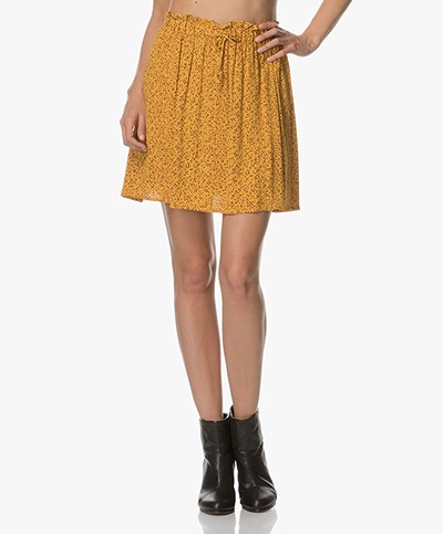 Marie Sixtine Cleophe Dotty Viscose Skirt - Yellow