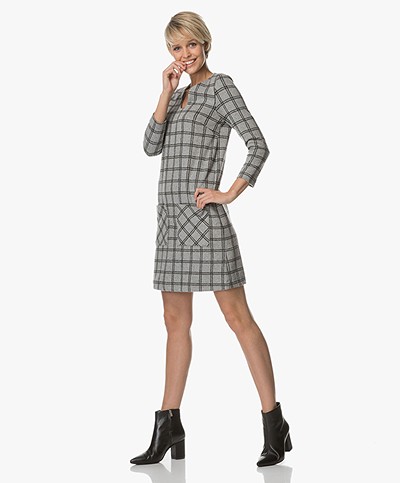 Indi & Cold Jersey Checkered Dress - Vigore 