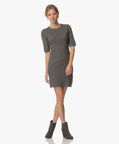 Repeat Wool and Cashmere Dress - Medium Grey