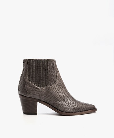 Fred de la Bretonière Leather Boots - Grey