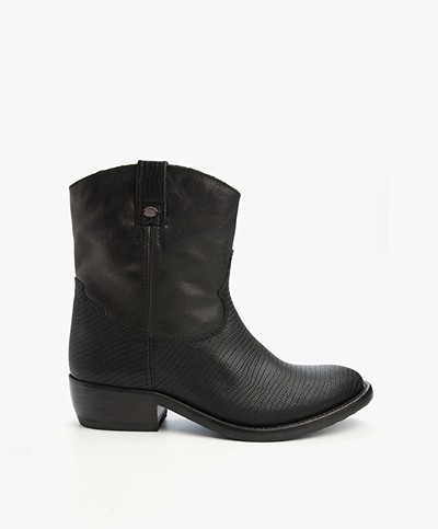 Fred de la Bretonière Leather Calf Boots - Black