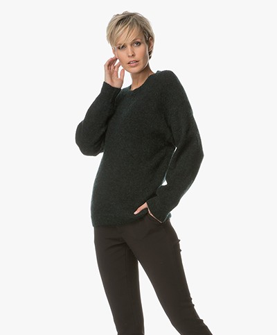 BY-BAR Moss Pullover with Mohair - Dark Green