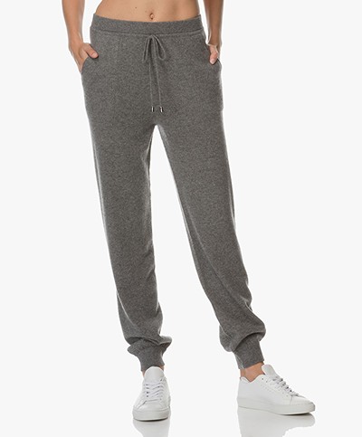 Repeat Cashmere Knit Pants - Medium Grey