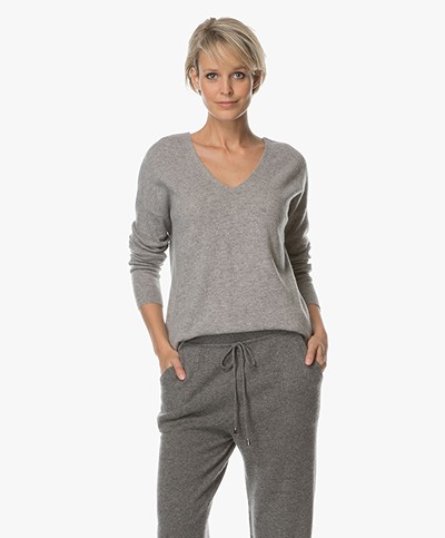 Repeat Pure Cashmere Sweater - Light Grey