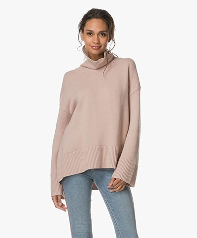 FWSS Julie Oversized Pullover with Turtleneck - Dusty Pink