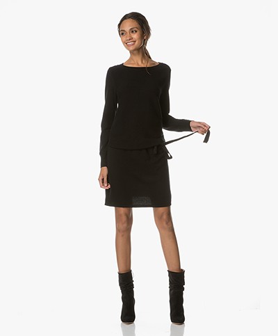 Marie Sixtine Chris Knitted Dress - Charbon