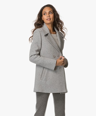 Drykorn Stradford Wool Coat - Light Grey 