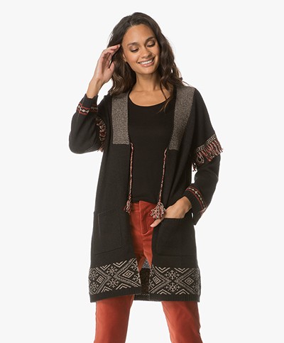 Indi & Cold Knitted Cardigan - Black