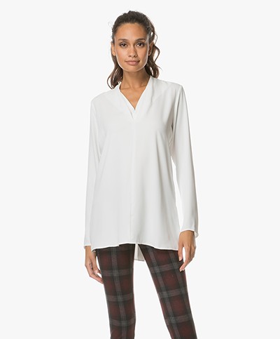 Woman by Earn Demi V-neck Blouse - Off-white