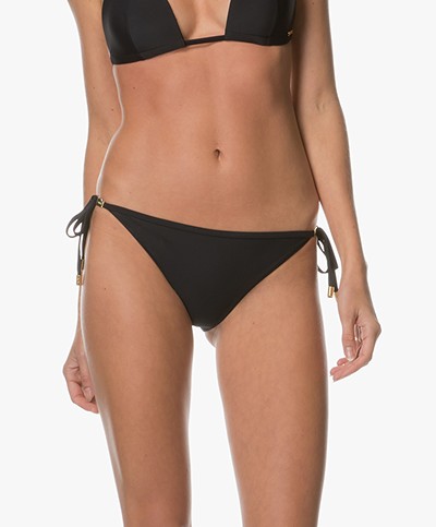Calvin Klein String Side Tie Bikini Briefs - Black