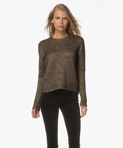 Drykorn Bekah Knitted Pullover - Gold/Black