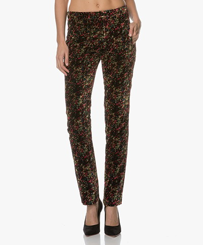 Ba&sh IRoom Velvet Pants with Print - Multicolored