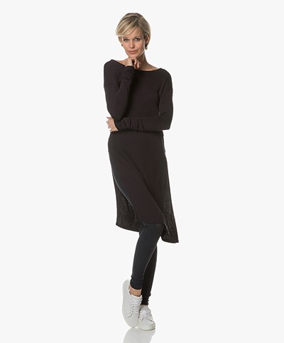 Majestic Long Top with Side Splits - Marine