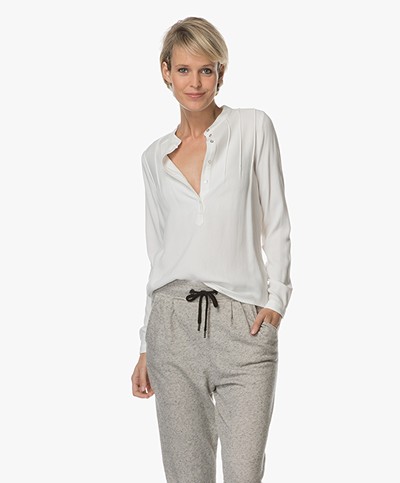 BY-BAR Mao Viscose Blouse - Off-white