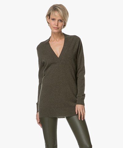 Repeat Wool and Cashmere Pullover - Forest