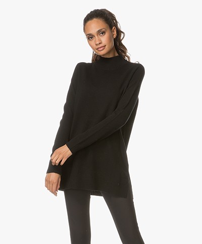 Repeat Wool and Cashmere Turtleneck - Black