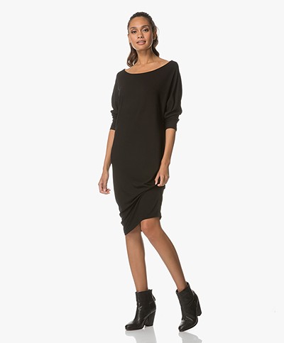 Baukjen Josephina Jersey Midi-jurk - Zwart