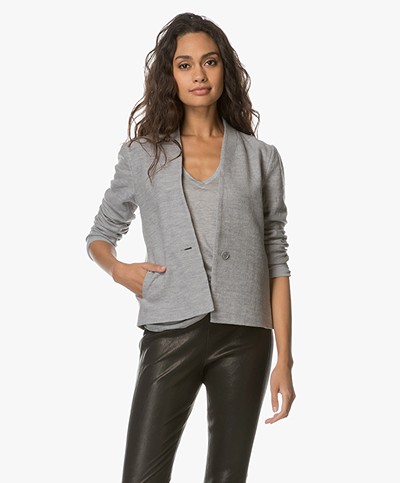 Filippa K Erin Jersey Jacket - Grey Melange