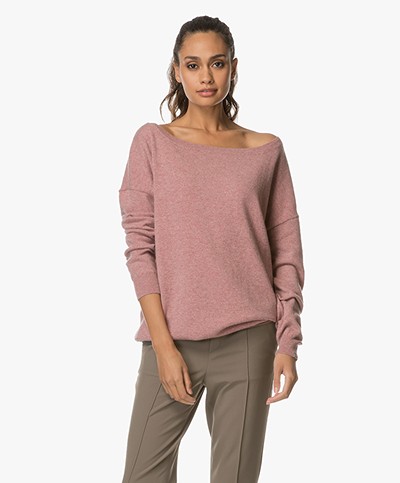 extreme cashmere n°59 Cashmere Boat Neck Sweater - Jelly