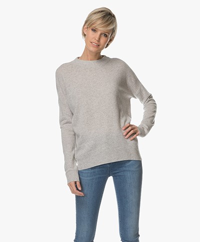 Denham Jazmin Pure Cashmere Sweater - Grey Marl