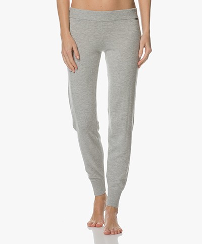 Calvin Klein Knitted Viscose Blend Sweatpants - Grey Heather 