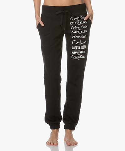 Calvin Klein Heritage Logo Sweatpants - Black