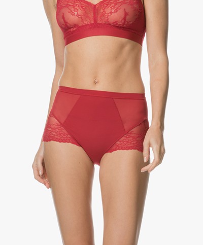 SPANX® Spotlight on Lace Brief - Red Pop