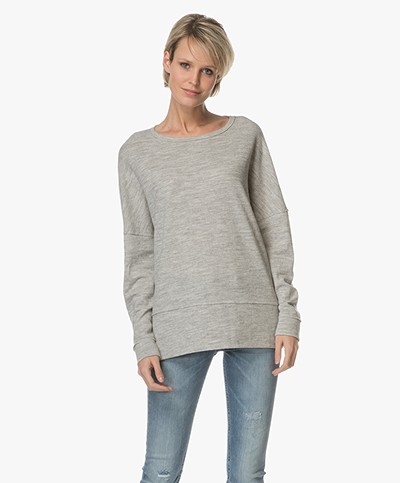 FWSS Nora Wool Sweatshirt - Light Grey Melange
