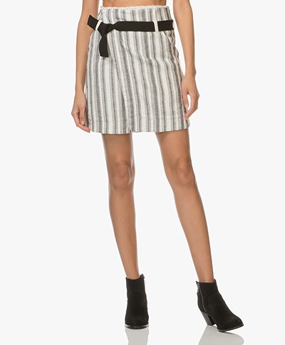 Vanessa Bruno Ilora Wrap Skirt - Off-white/Black
