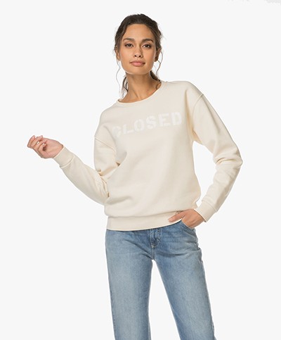 Closed Printed Sweater - Light Champagne