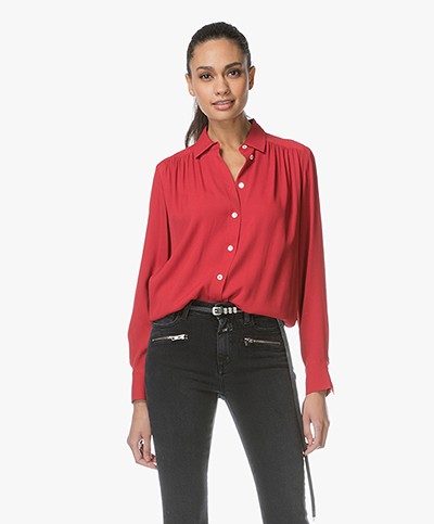 Filippa K Feminine Shirt - Rouge