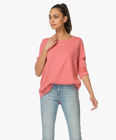 Repeat Pullover in Cashmere and Silk - Coral
