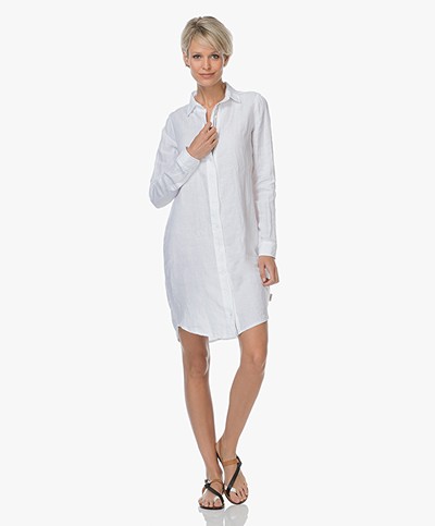 Josephine & Co Lyda Linen Shirt Dress - White