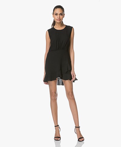 IRO Arcas Fit & Flare Mini-jurk - Zwart